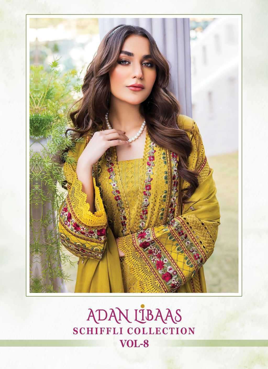 Shree Fabs Adan Libaas Schiffli Collection Vol 8